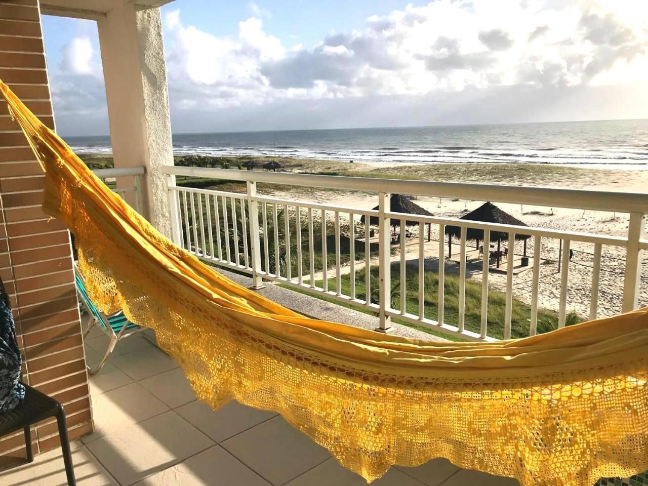 Apartamento Vista Total Do Mar Uma Cobertura A 400M Do Beach Park No Porto Das Dunas Aquiraz Condominio Terramaris Piscina Ampla Parque Infantil Sauna Estacionamento Privado Εξωτερικό φωτογραφία