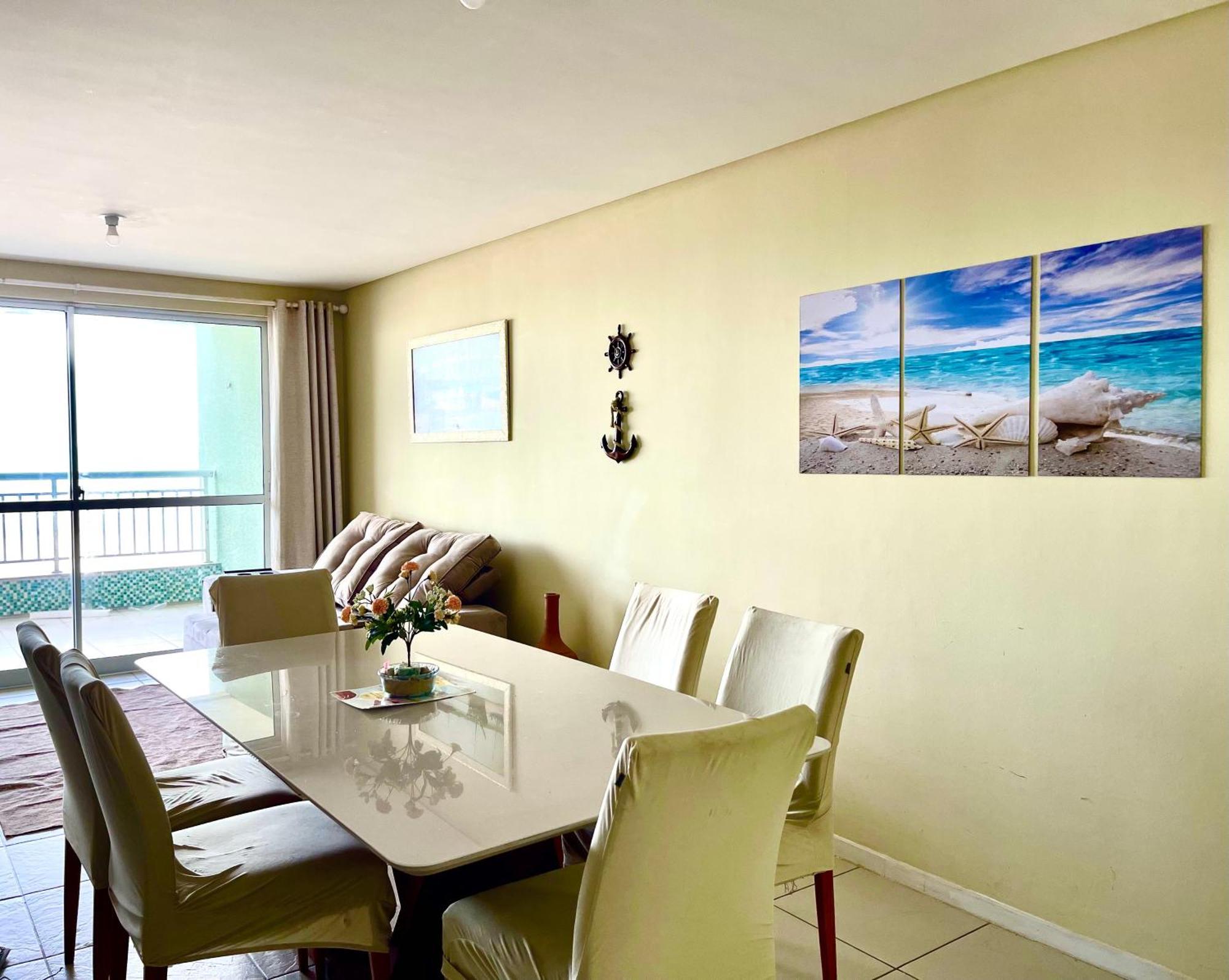 Apartamento Vista Total Do Mar Uma Cobertura A 400M Do Beach Park No Porto Das Dunas Aquiraz Condominio Terramaris Piscina Ampla Parque Infantil Sauna Estacionamento Privado Εξωτερικό φωτογραφία